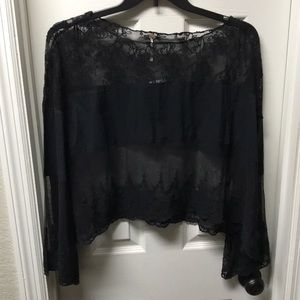 Free People Bell Sleeve Top